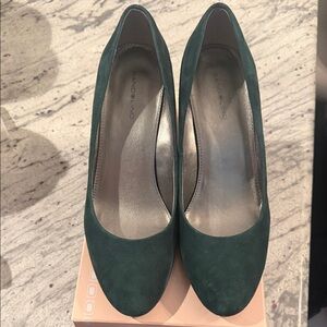 Bandolino Dark Green/Teal Wedge Heel NWT size 10